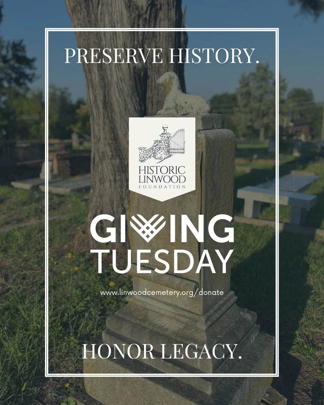 ✨ It&rsquo;s Giving Tuesday! ✨

Today, we join a global movement of generosity&mdash;and we invite you to be part of preserving one of the most historic treasures in Columbus: Linwood Cemetery.

Your gift today helps:
 &bull; Protect and restore Linw