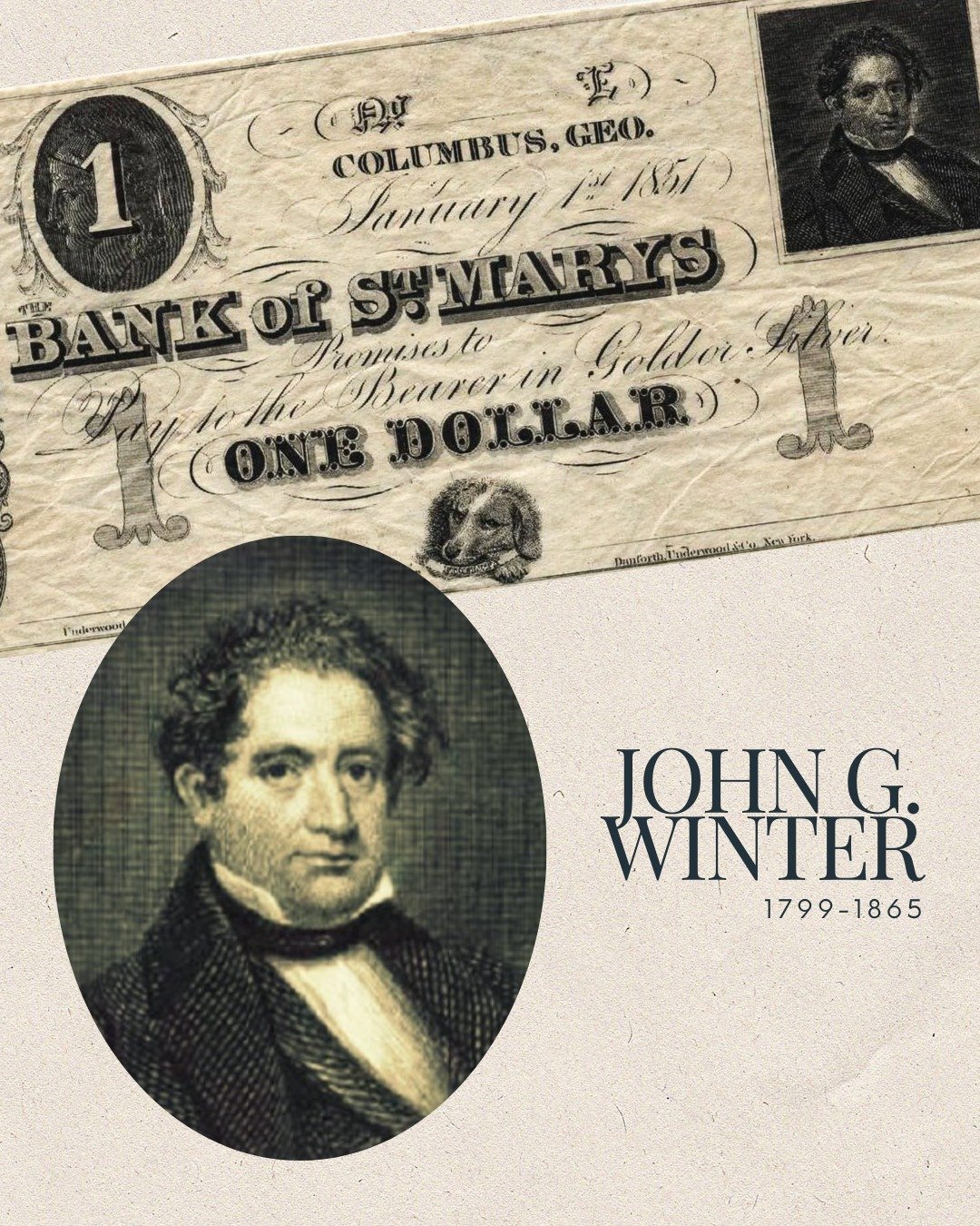 Resident Spotlight: John G. Winter (1799-1865)

John G. Winter&rsquo;s story is one of leadership, conviction, and a legacy nearly lost to time.

Arriving in Columbus as a shop owner, Winter rose to prominence during a national financial crisis&mdash