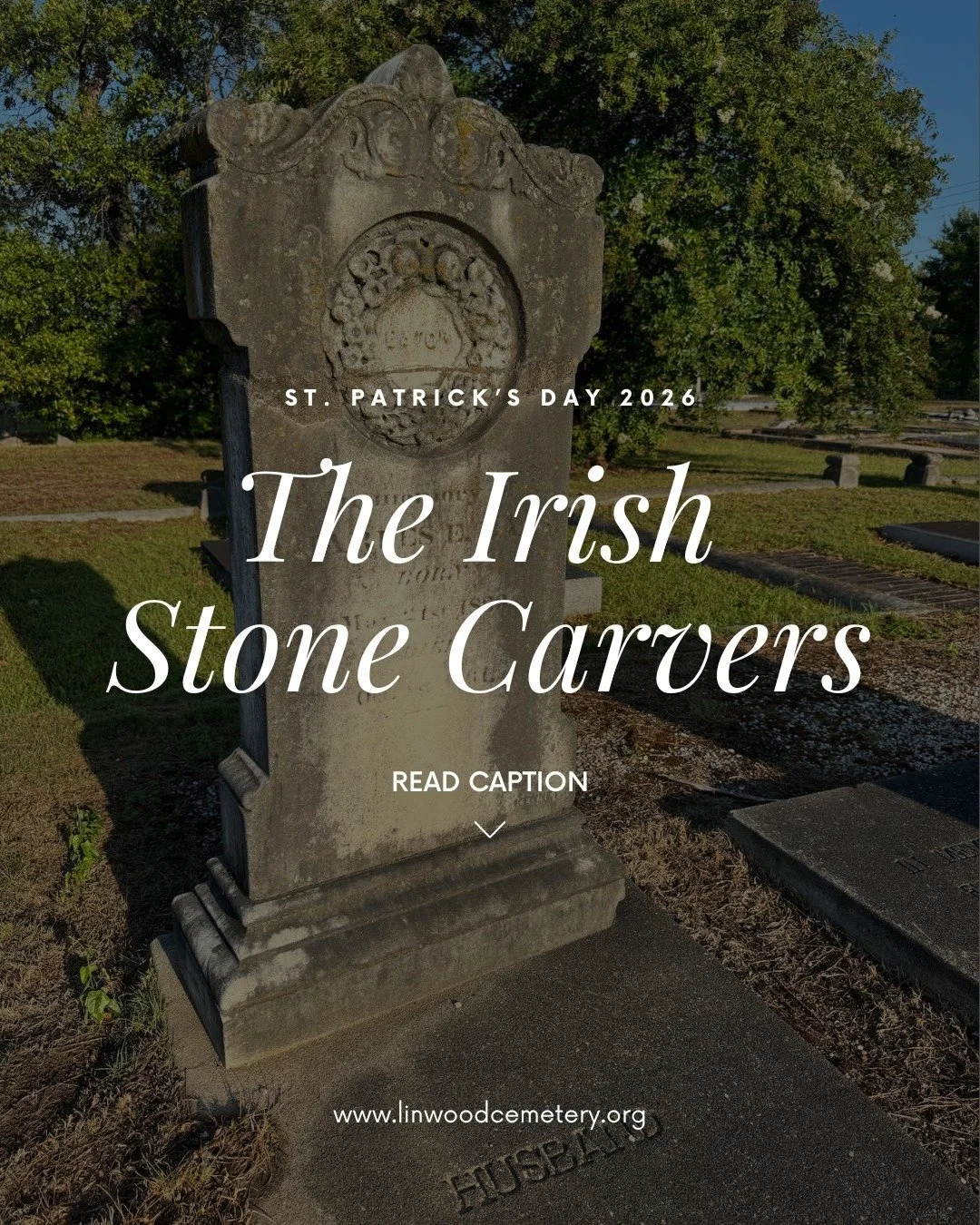 Happy St. Patrick&rsquo;s Day! 🍀 A little piece of Irish history lives right here at Linwood. More than 22 monuments were carved by Irish immigrants&mdash;Patrick Adams, John Madden, Thomas Kenny, and Henry McAuley&mdash;who made Columbus home in th