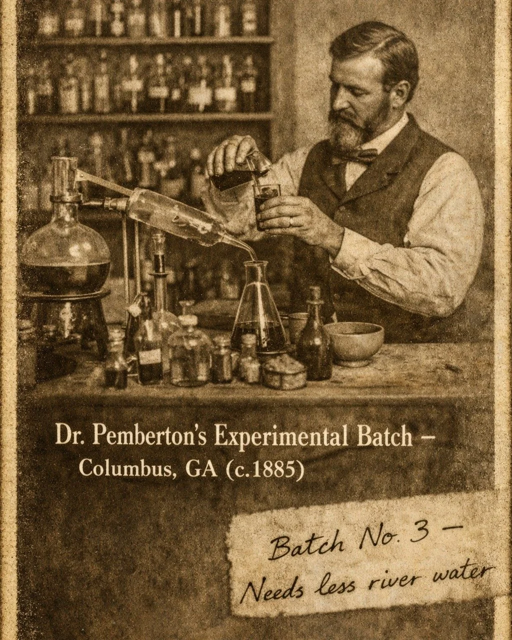 In an unexpected discovery this week, historians uncovered new evidence that Dr. John S. Pemberton, best known as the inventor of Coca-Cola, briefly considered creating a competing beverage right here in Columbus, Georgia.

According to newly &ldquo;