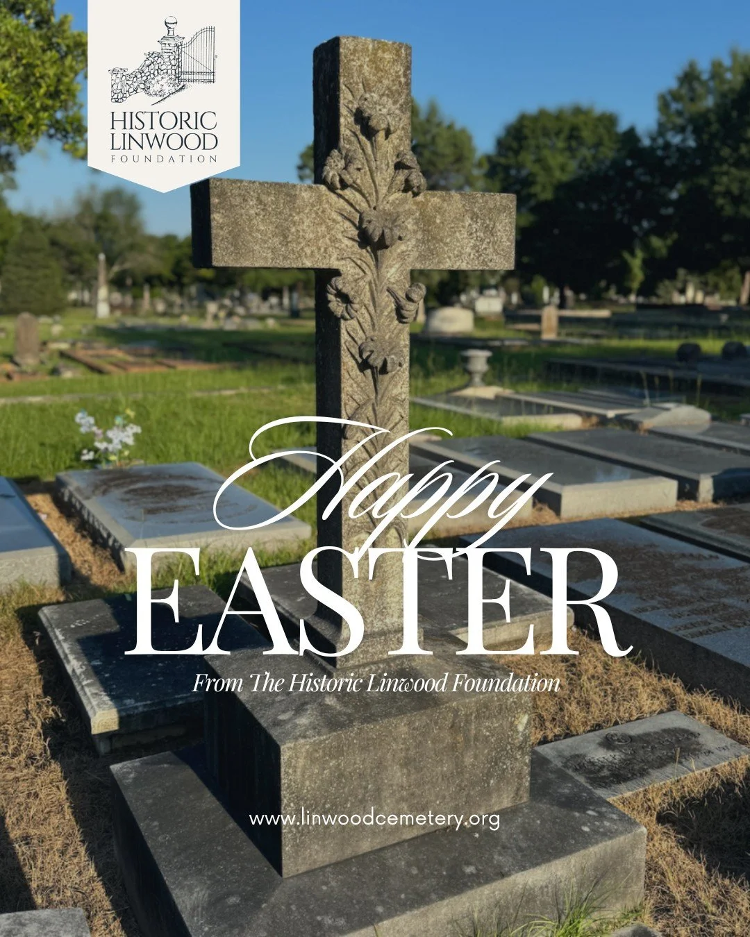 Happy Easter from Linwood Cemetery. Wishing you a day filled with hope and new beginnings! 

Explore Linwood. Free to the public, donations accepted. Open MON-FRI from 7am-7pm. #LinwoodCemetery #ColumbusGa #Cemetery