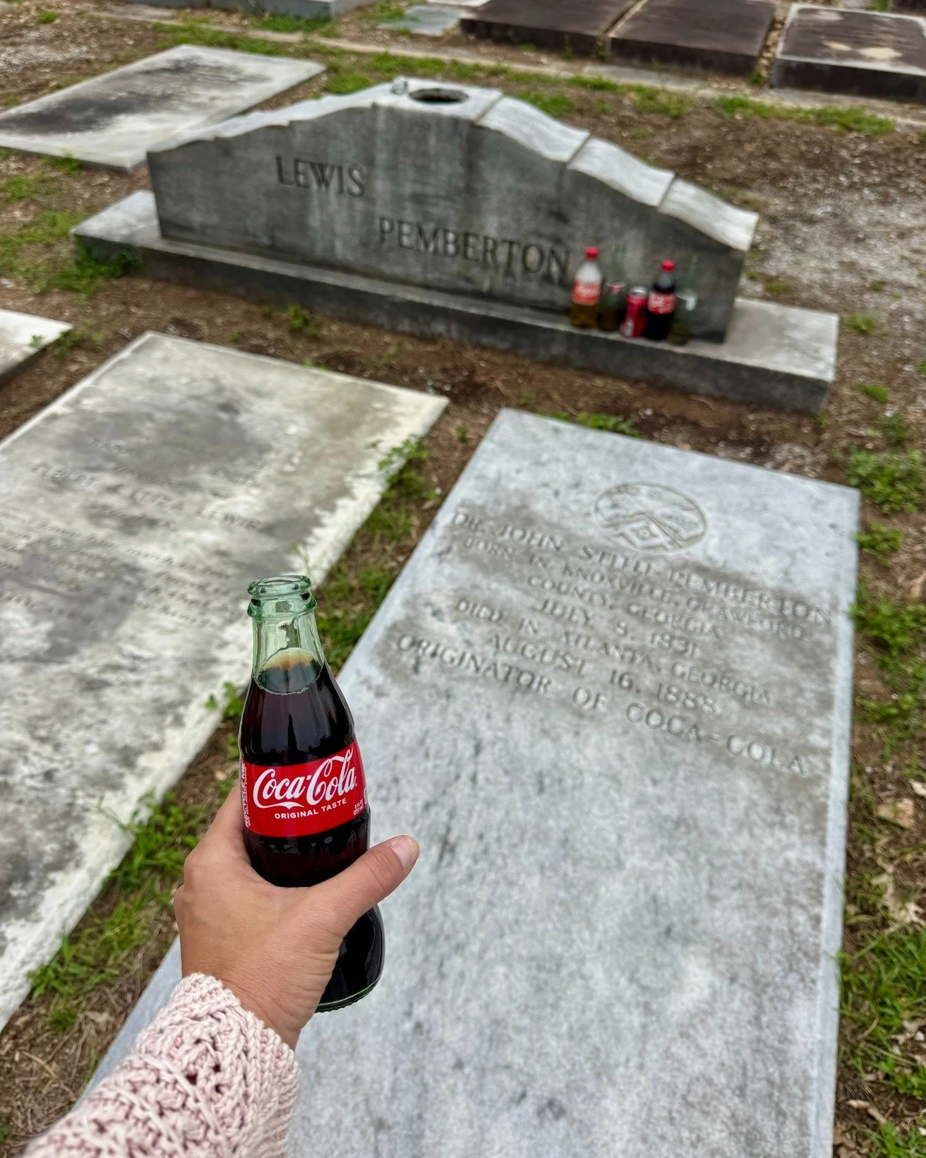 What better place to celebrate National Have a Coke Day than right here at the gravesite of Dr. John Stith Pemberton&mdash;the man who invented the world-famous recipe!

Stop by, share a Coke, snap a photo, and tag us. We&rsquo;d love to see your vis