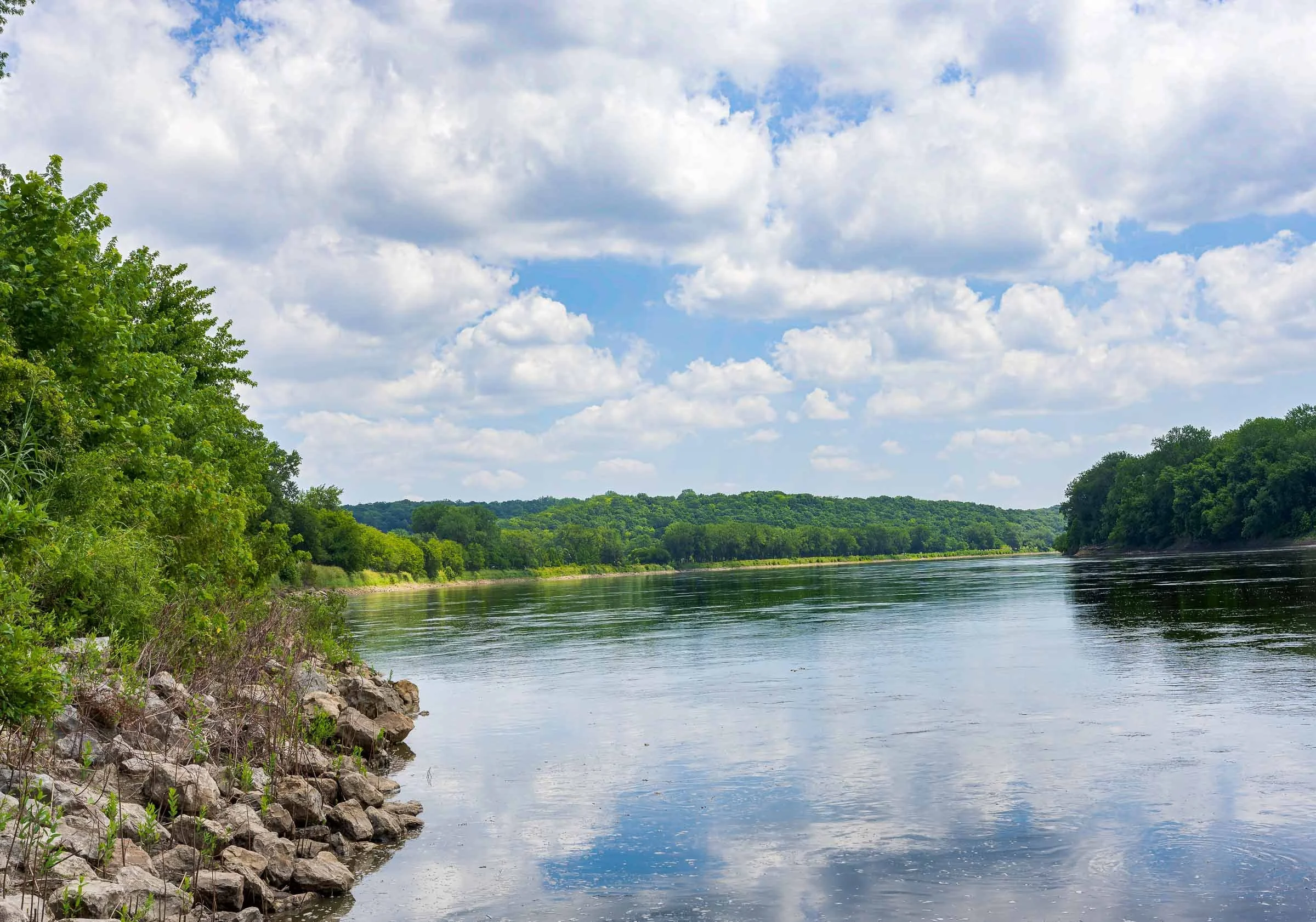 Missouri River at Parkville Missouri