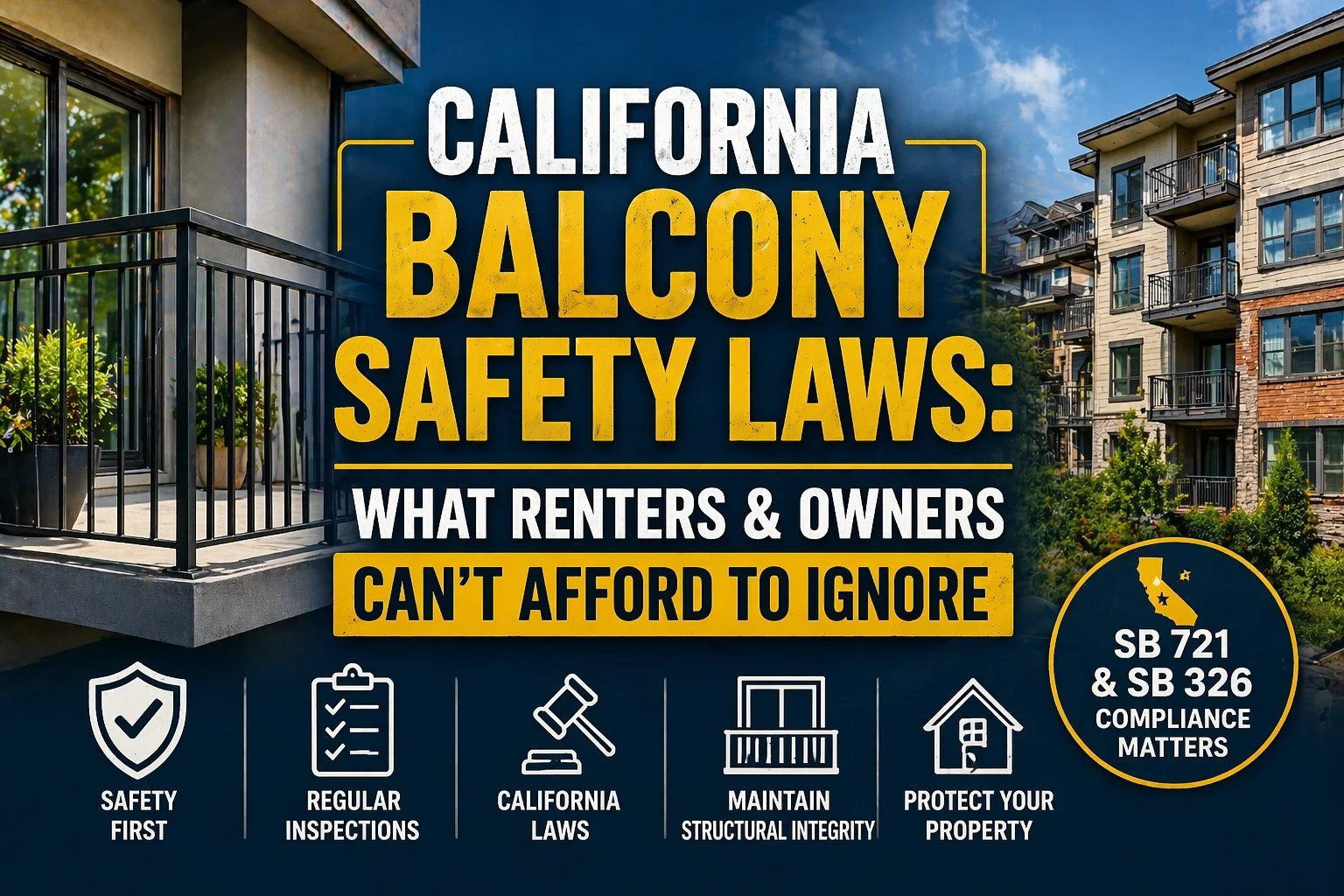 California Balcony Safety Laws: What Renters &amp; Owners Can’t Afford to Ignore&nbsp;
