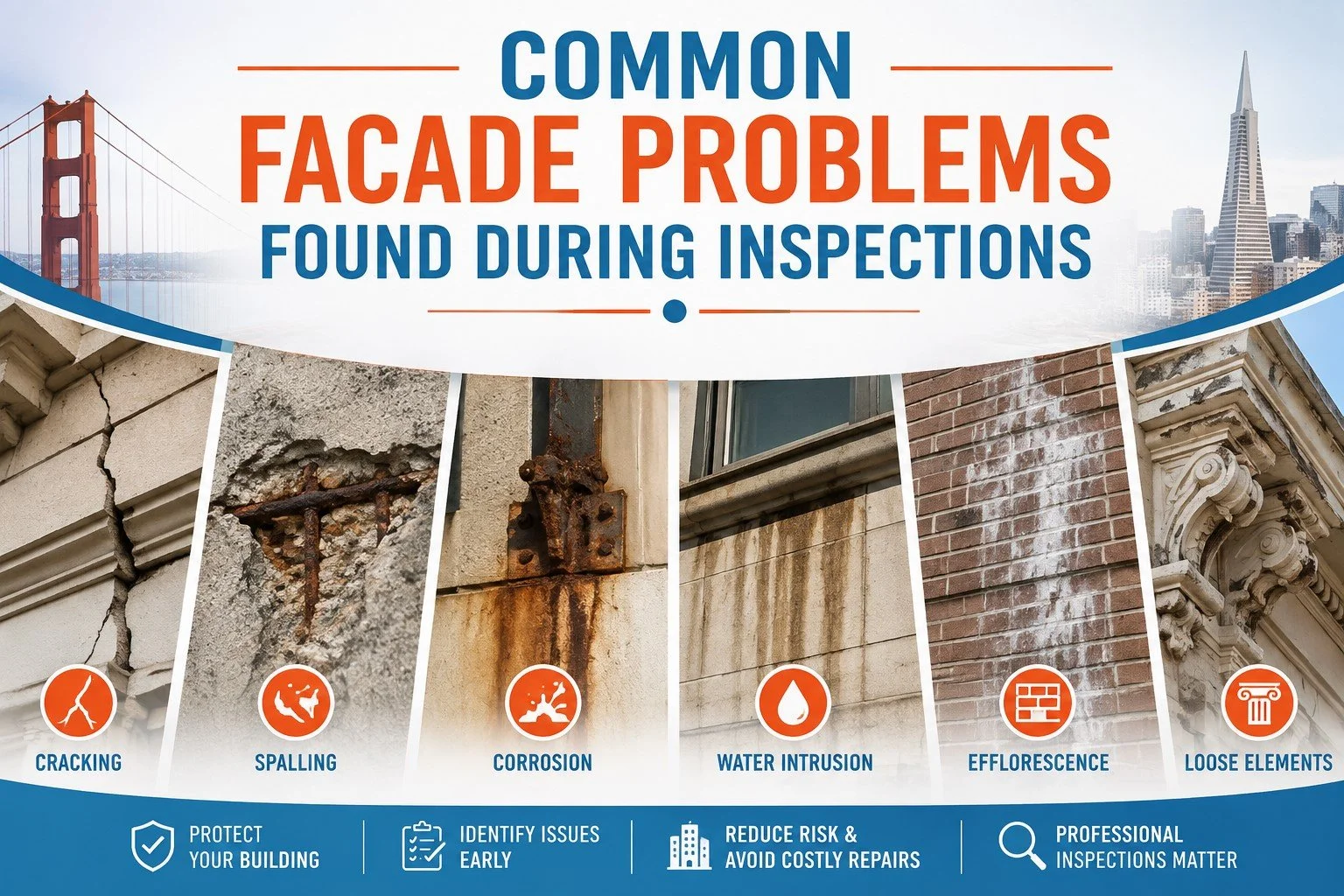 Common Facade Problems Found During Inspections: What Building Owners Should Know