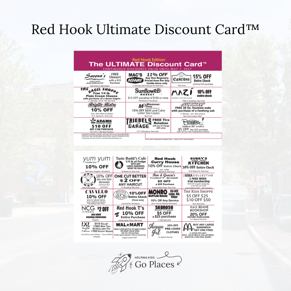 Red Hook, New York | 2026 Ultimate Discount Card™ | DIGITAL + $5 Activation Fee