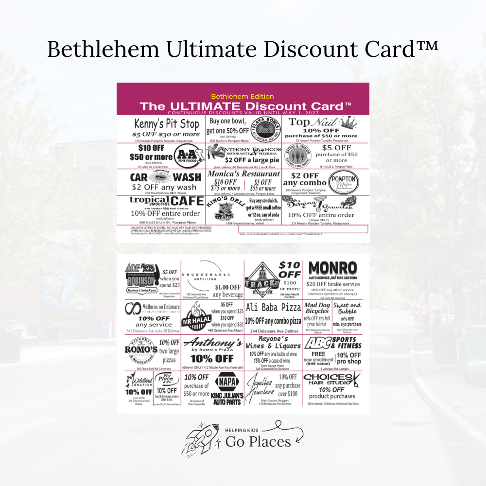 Bethlehem, NY | 2026 Ultimate Discount Card™ | DIGITAL + $5 Activation Fee