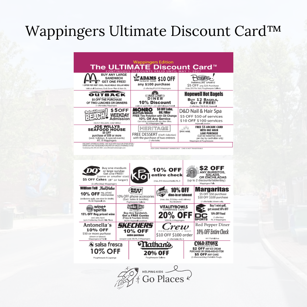 Wappingers, New York | 2026 Ultimate Discount Card™ | PHYSICAL