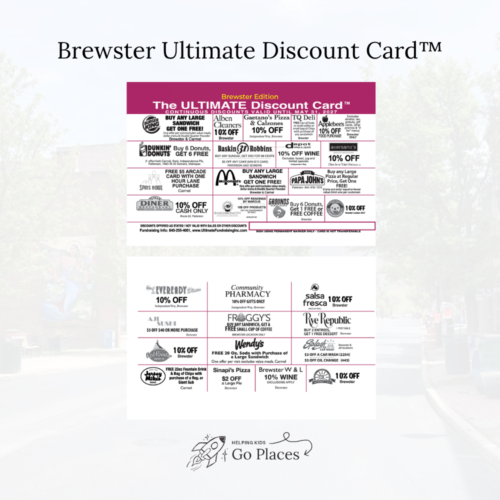 Brewster, New York | 2026 Ultimate Discount Card™ | PHYSICAL