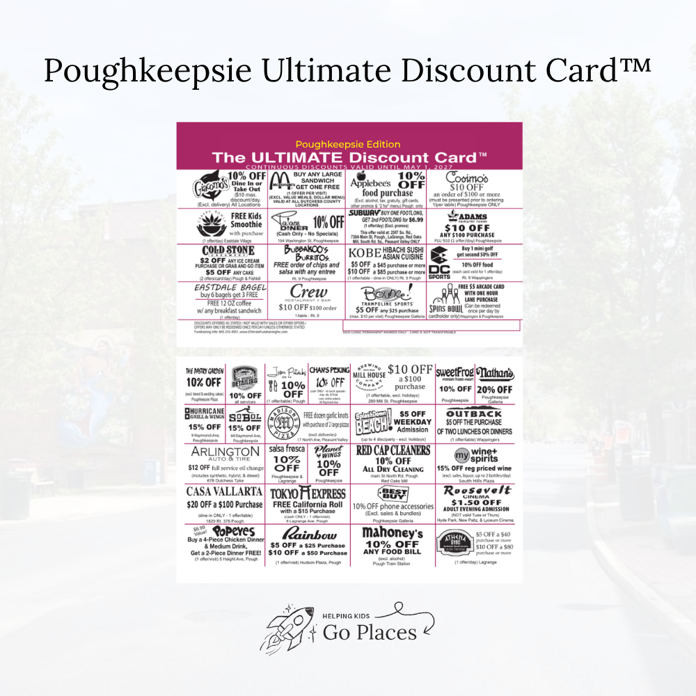 Poughkeepsie, New York | 2026 Ultimate Discount Card™ | PHYSICAL