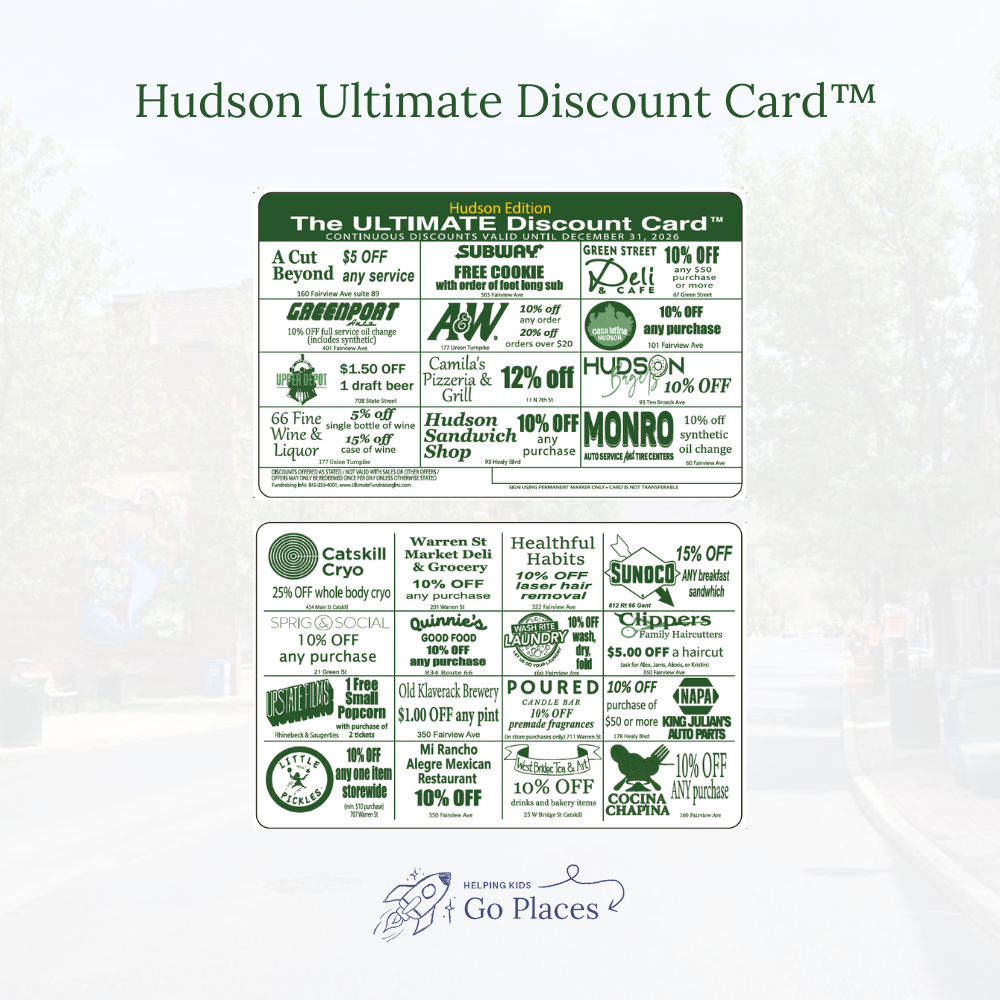 Hudson, NY | 2026 Ultimate Discount Card™ | PHYSICAL