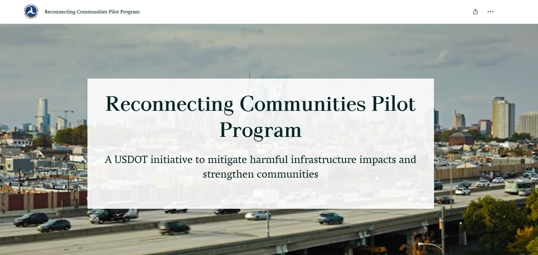 Reconnecting Communities Pilot Program