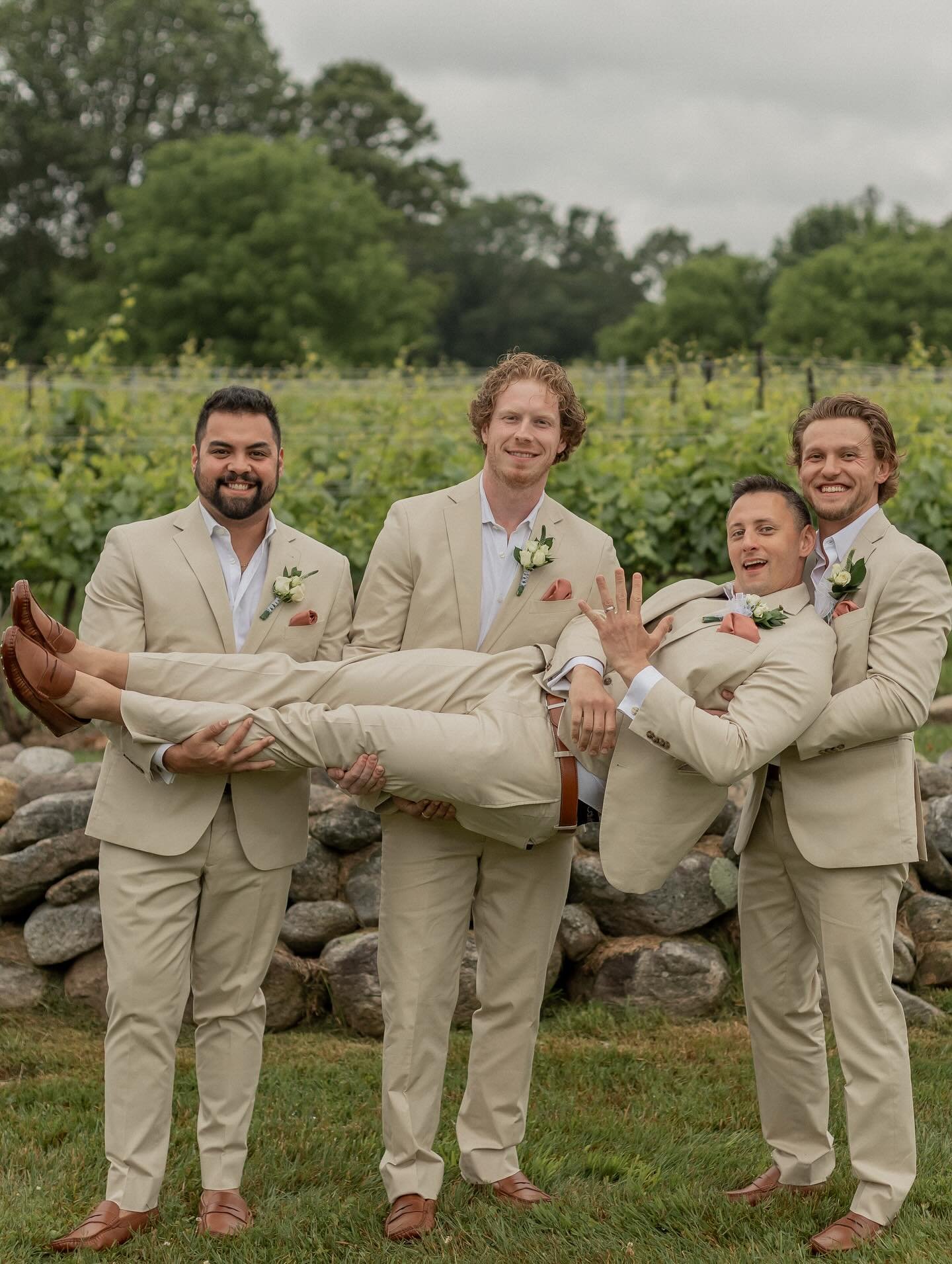 groomsmen at wedding