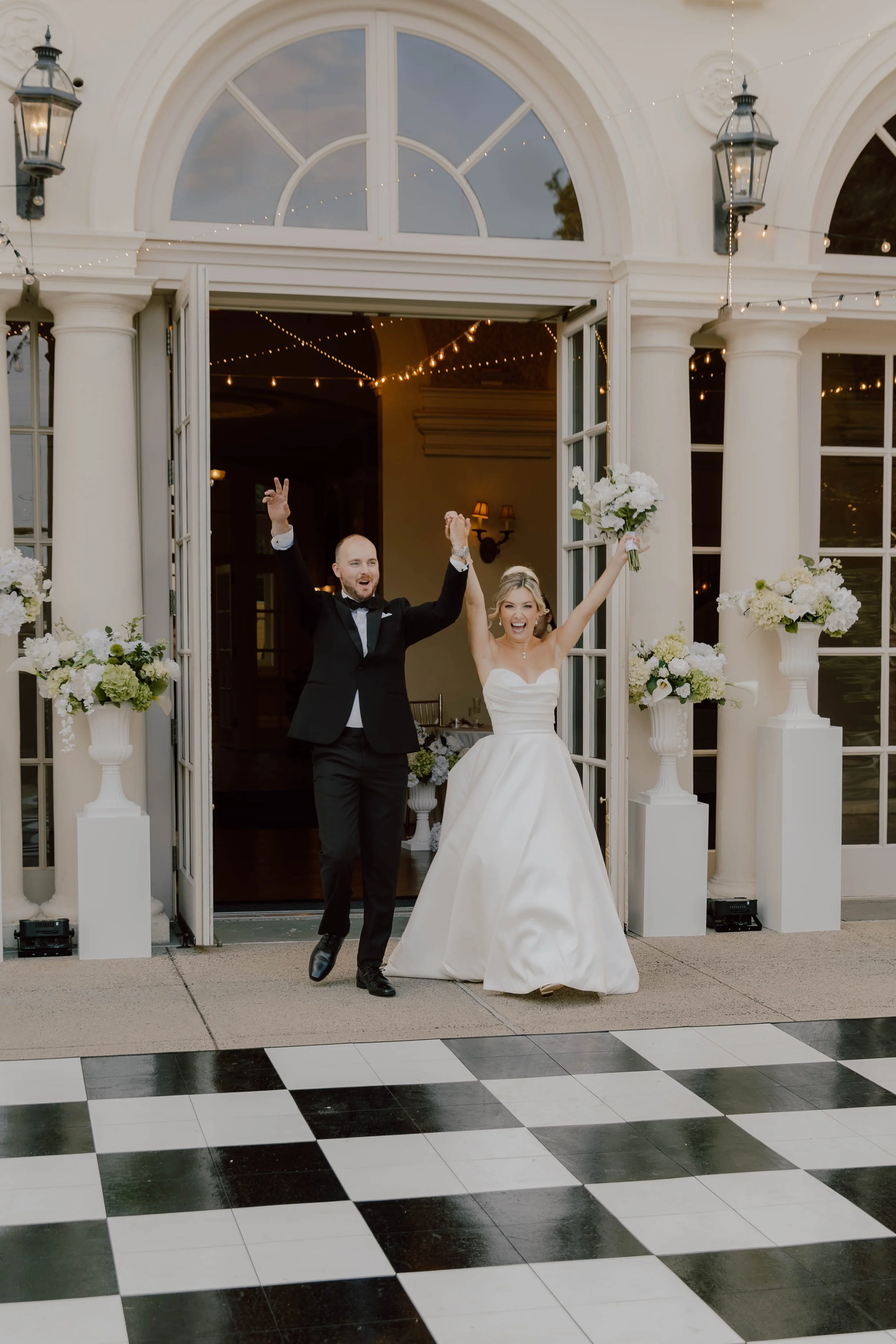 A big reception entrance for one of our Connecticut couples, surrounded by cheers, excitement, and the energy of everyone ready to celebrate with them. Coordinated by Small Town Moments.

Photo by Abbey Vee Photography