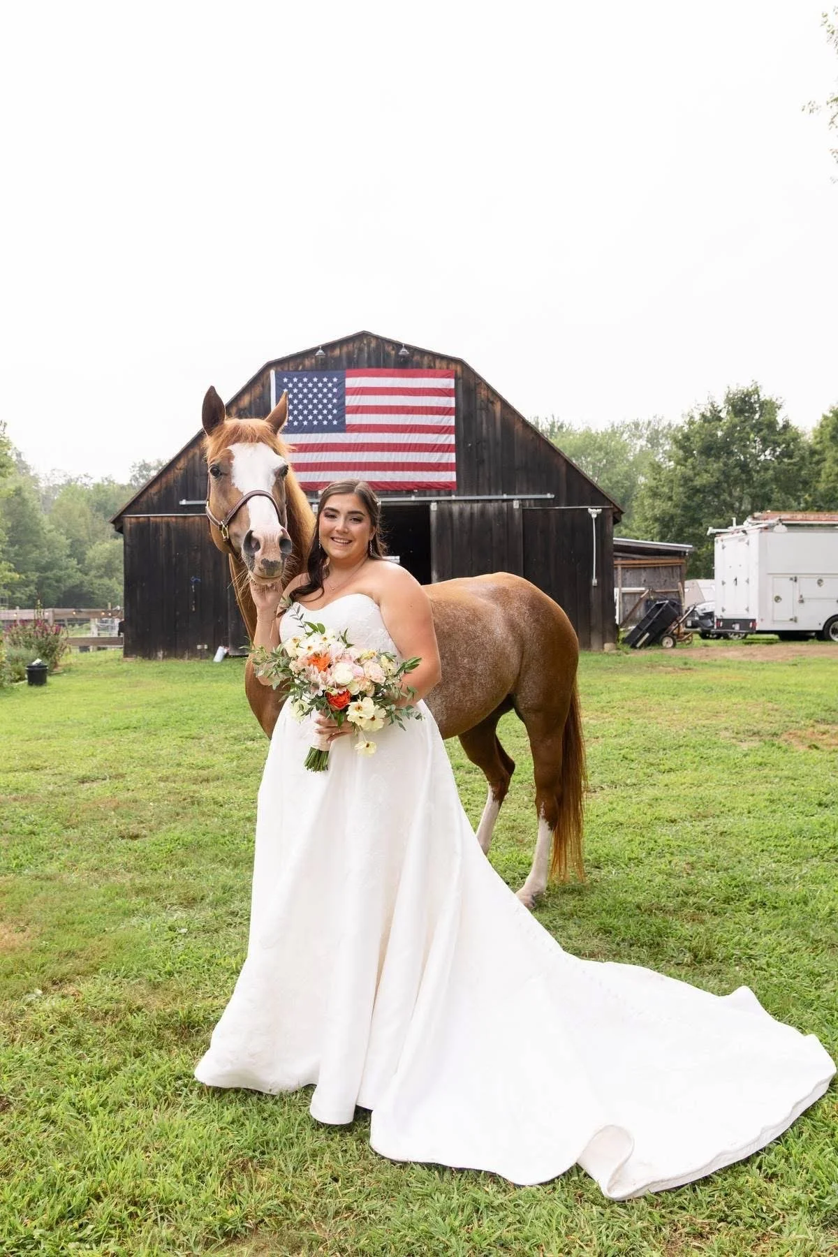 Backyard horse farm wedding coordinated by Small Town Moments in Westfield, Massachusetts.

Photo by Alexis Rose Photography
www.alexisrosephotographyy.com