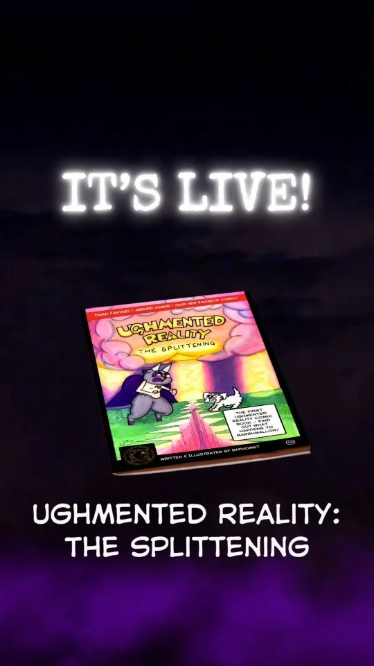⚡Muahahaha! It's LIIIIIVE!!! ⚡
The first Ughmented Reality comic book is here
Get your hands on the first issue! First edition! First everything!!! 🥳🎉
📖 It's available in paperback & Kindle!
Buy your copy today at Amazon!!
🔗 Link in Bio!