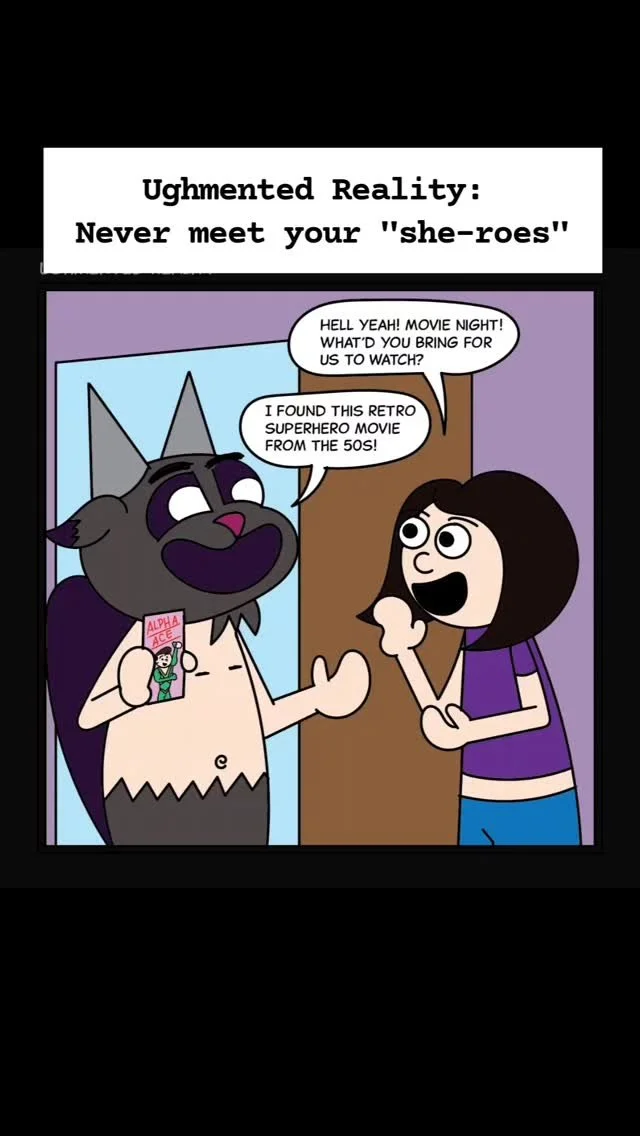 Oops like those super women just got April SUPER pissed!! 😬
⚡It's LIIIIIVE!!!⚡
🎉 The first Ughmented Reality comic book is here Get your hands on the first issue! First edition! First everything!!!
📖 It's available in paperback & Kindle!
?