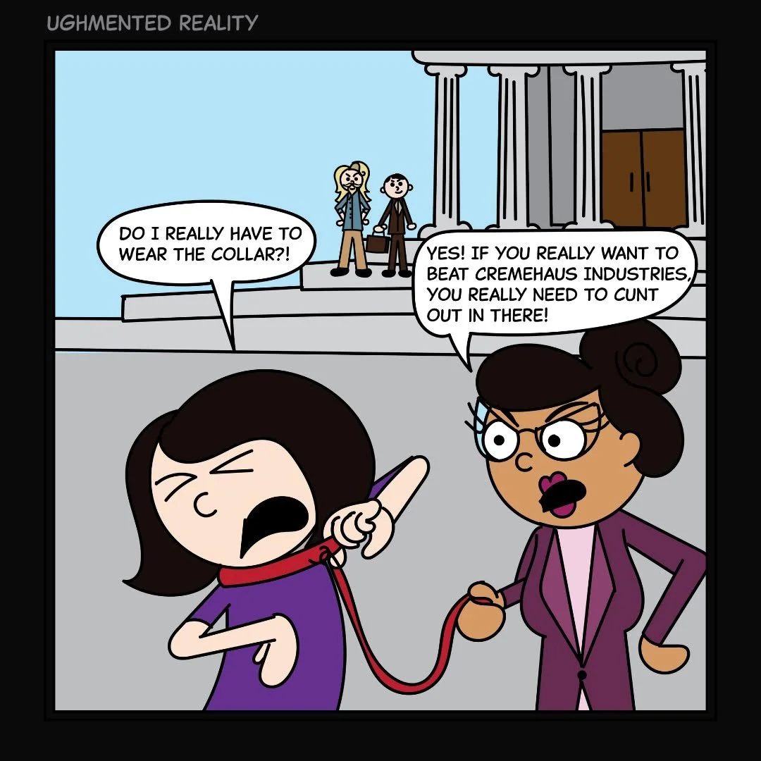 April's addiction has gone too far. Jeremy Cremehaus must answer for his negligence!
⚖️ But will he? Stay tuned for the next part!

My second comic book is ALMOST DONE!!
If you haven't checked it out yet, get your hands on a copy of my first comic bo