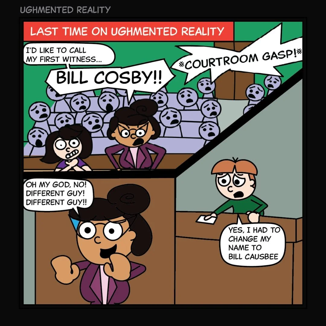 Uh oh...That took a turn... 
Will this help April's Case?
Will the Cremehaus Attorney lose his arm?
Stay tuned for Part 3 to find out!!

My second comic book is ALMOST DONE!!
If you haven't checked it out yet, get your hands on a copy of my first com