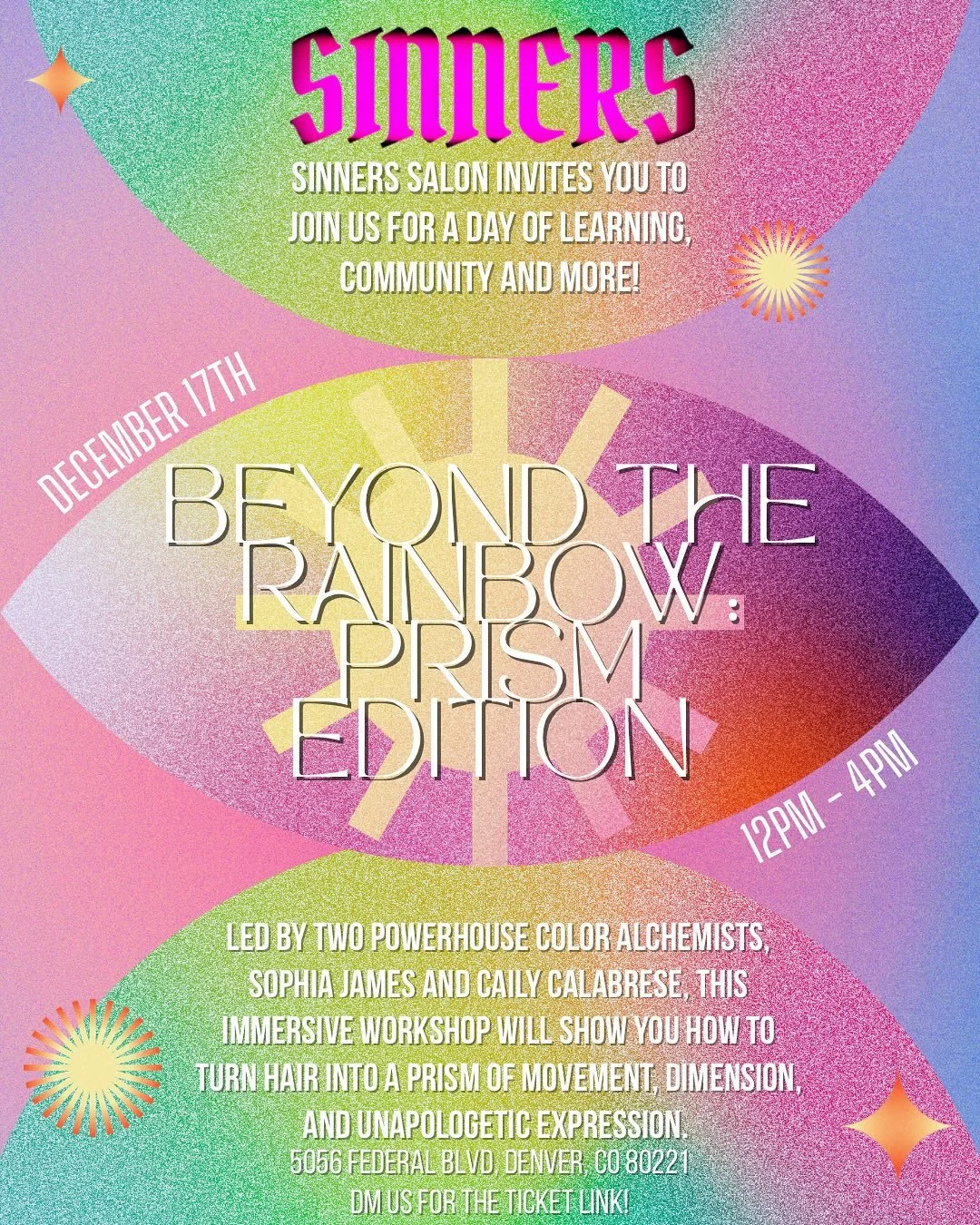 Where science meets sorcery and every strand becomes a spectrum 🌈🦄

Led by two powerhouse color alchemists, Sophia James (@indiehavenstudio ) and Caily Calabrese (@caily_haircraft ), this immersive workshop will show you how to turn hair into a pri