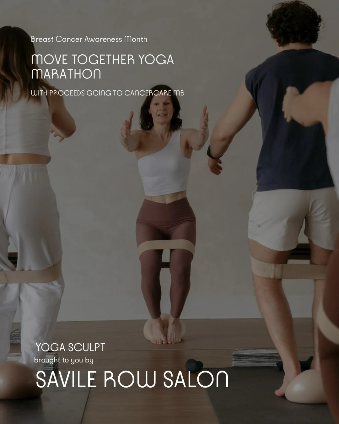 SPONSOR ANNOUNCEMENT:
🩷
Savile Row Salon (@savilerowsalon) brings you&hellip;.
Yoga Sculpt w/ Lisa H (@lisaheimbeckeryoga)
4:30pm-5:30pm on October 25th
as part of the MOVE TOGETHER YOGA MARATHON
in support of Breast Cancer Awareness Month.
🩷
Savil