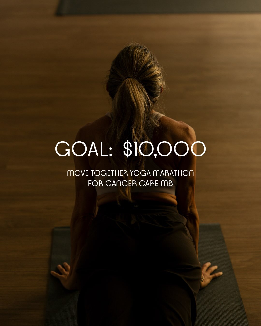 FUNDRAISER GOAL: $10,000 to @cancercare.mb 
💕
The Move Together Yoga Marathon hosted by Open Concept Yoga and Wellness (@openconceptyoga) in support of Breast Cancer Awareness Month is happening THIS SUNDAY OCTOBER 25TH.
💕
Free sponsor gifts to all