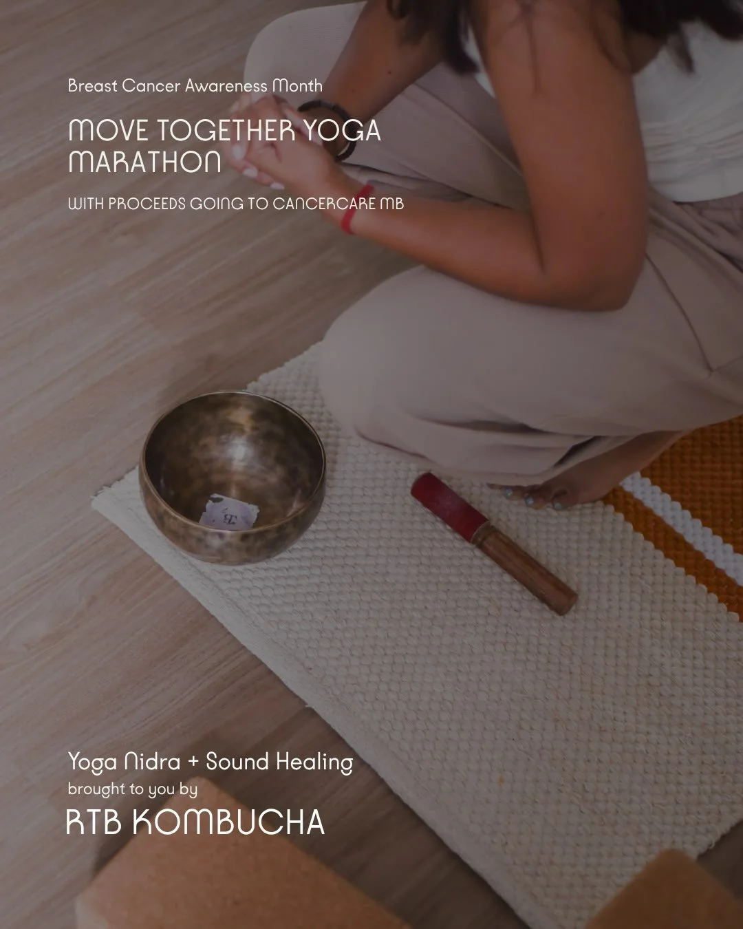 SPONSOR ANNOUNCEMENT:
🩷
RTB Kombucha (@rtbkombucha) brings you&hellip;
Yoga Nidra + Sound Healing (@healingwithswati_)
7:00pm-8:00pm on October 25th
as part of the MOVE TOGETHER YOGA MARATHON
in support of Breast Cancer Awareness Month.
🩷
9 classes