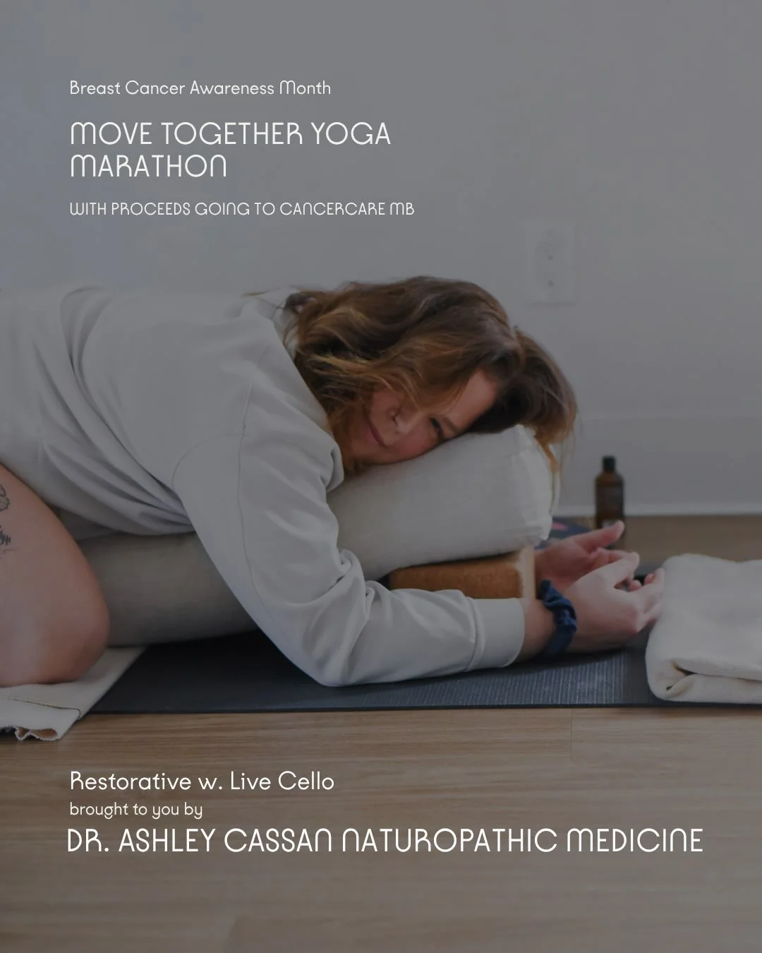 SPONSOR ANNOUNCEMENT:
🩷
Dr. Ashley Cassandra Naturopathic Medicine (@drashley.nd) brings you&hellip;
Restorative with Live Cello
led by Kelly Cowan (@kellyercowan)
ft. Rob Knaggs (@heyrobknaggs)
11:00am-12:00pm on October 25th
as part of the MOVE TO