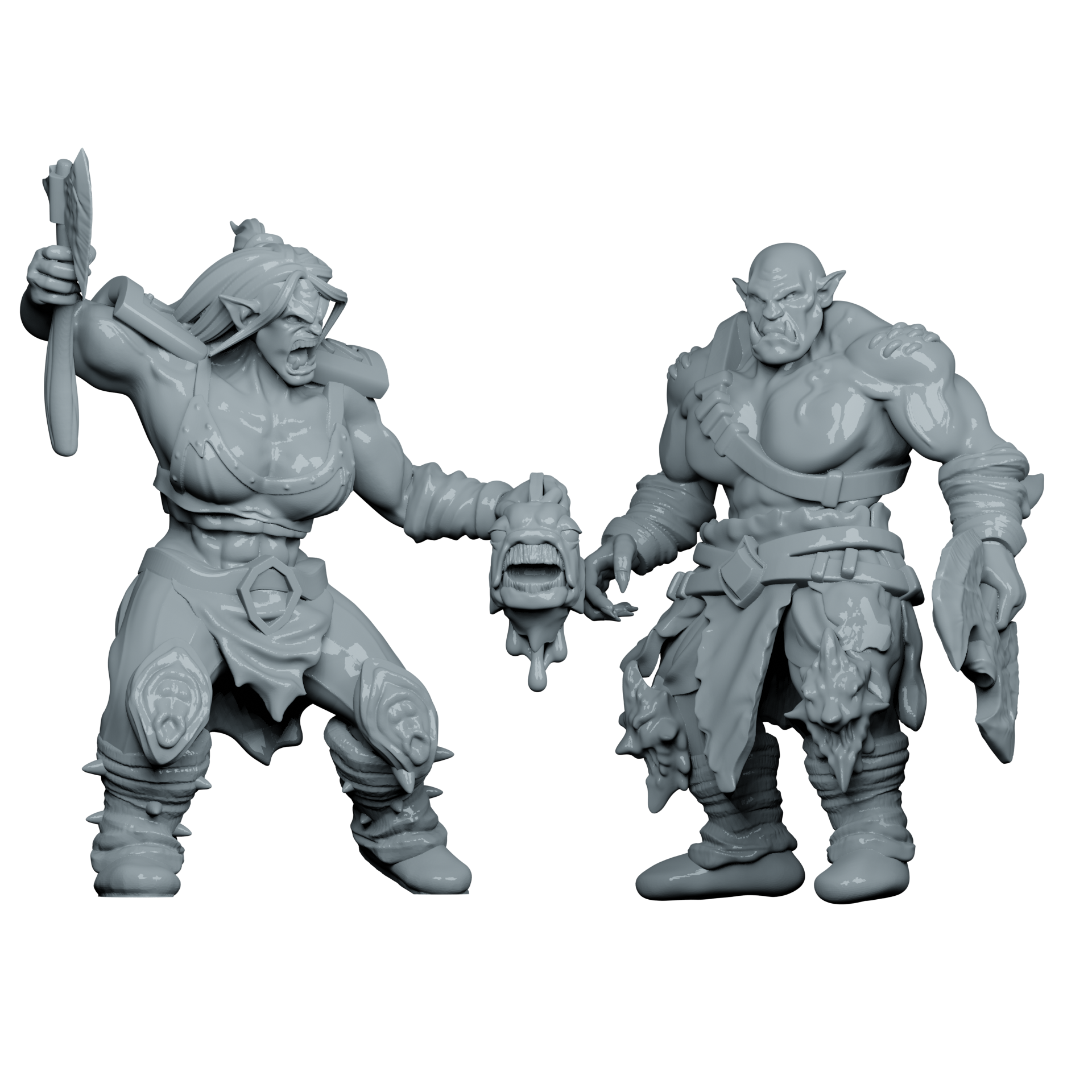 Adventurer Duo - Ork Barbarian