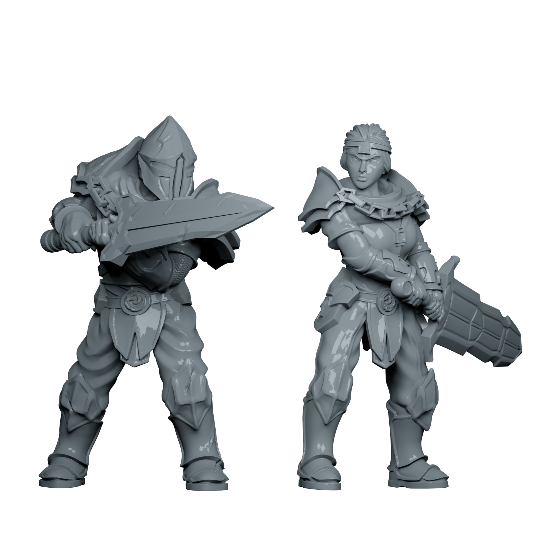 Adventurer Duo - Human Fighter
