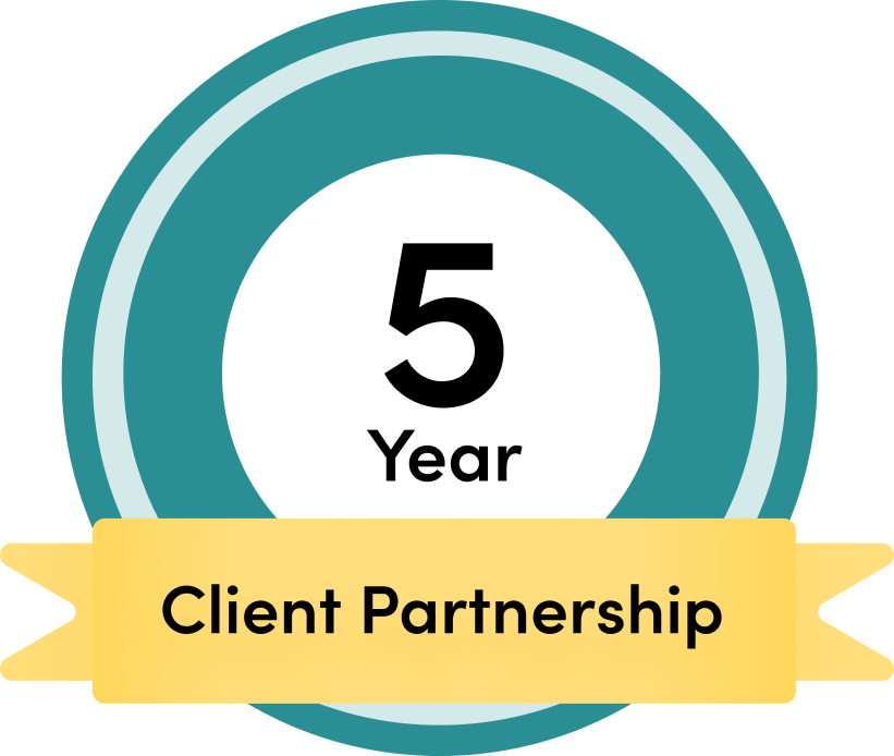 KRUTSCH 5 year client partnership badge