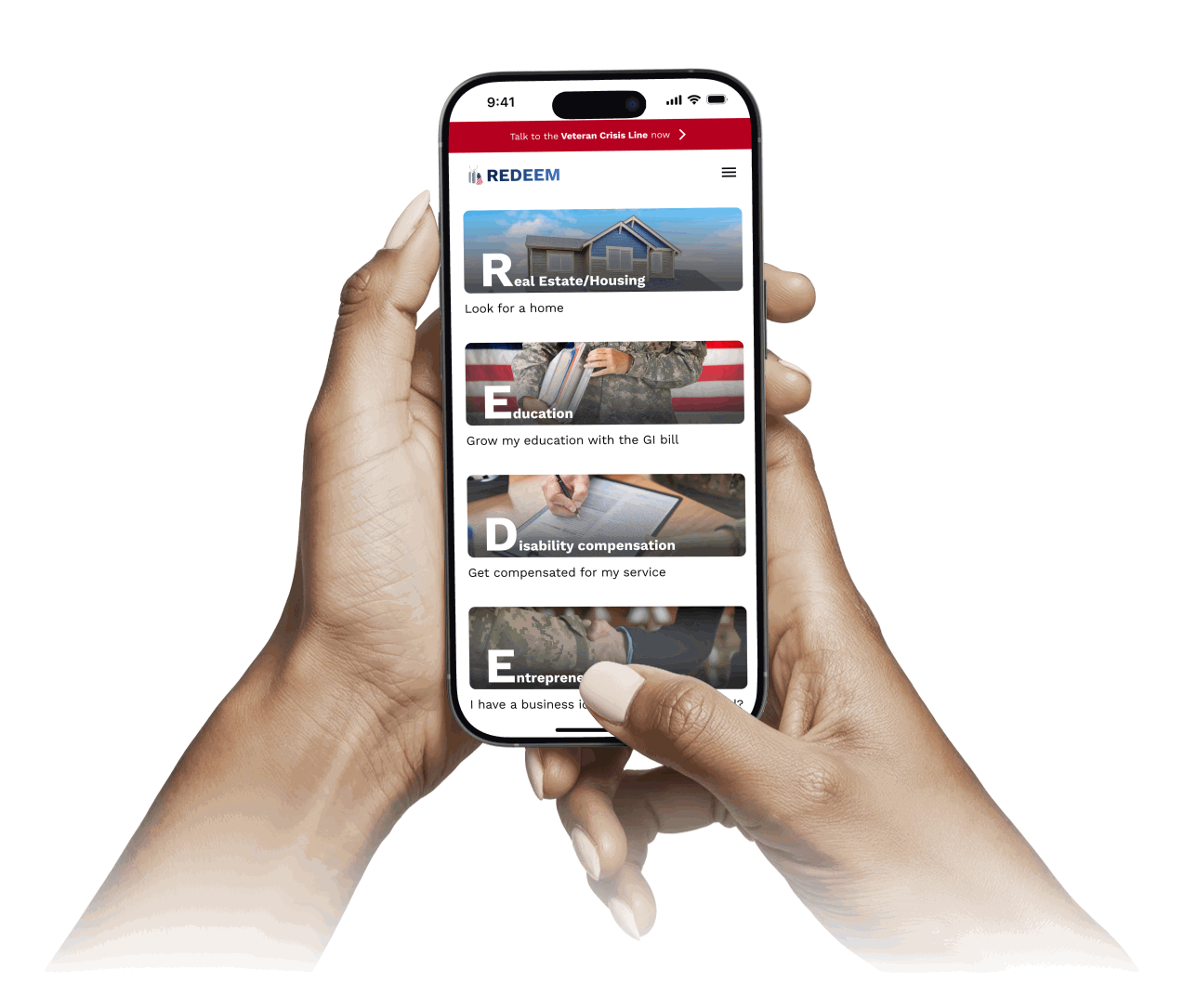 Redeem mobile app animation
