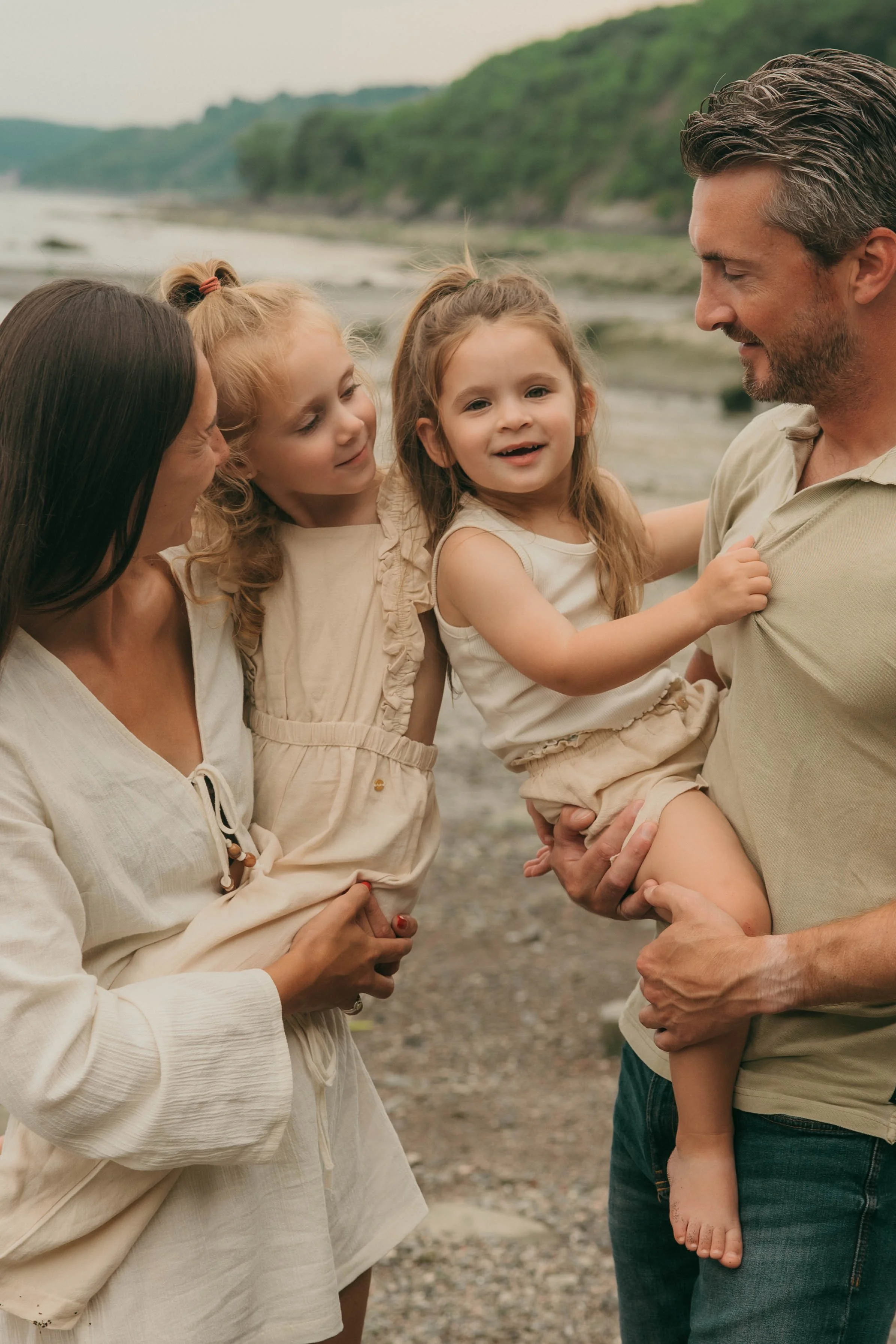 famille à la plage