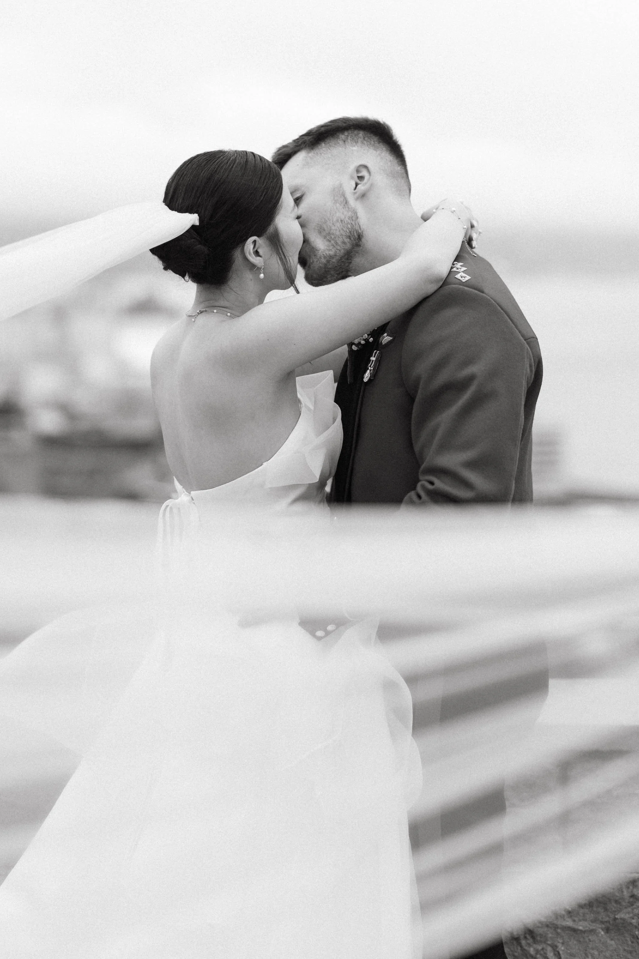 couple voile au vent