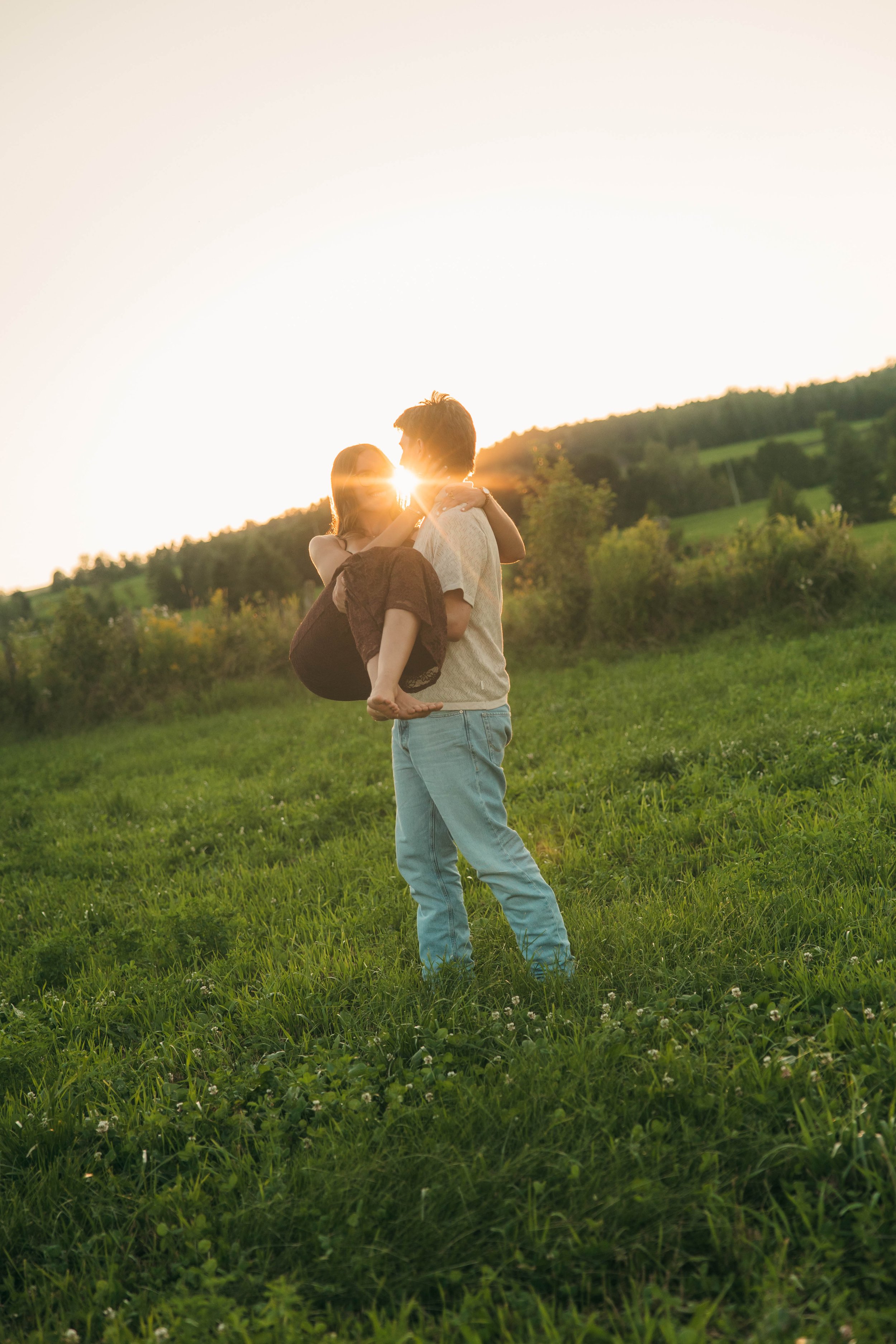 couple golden hour