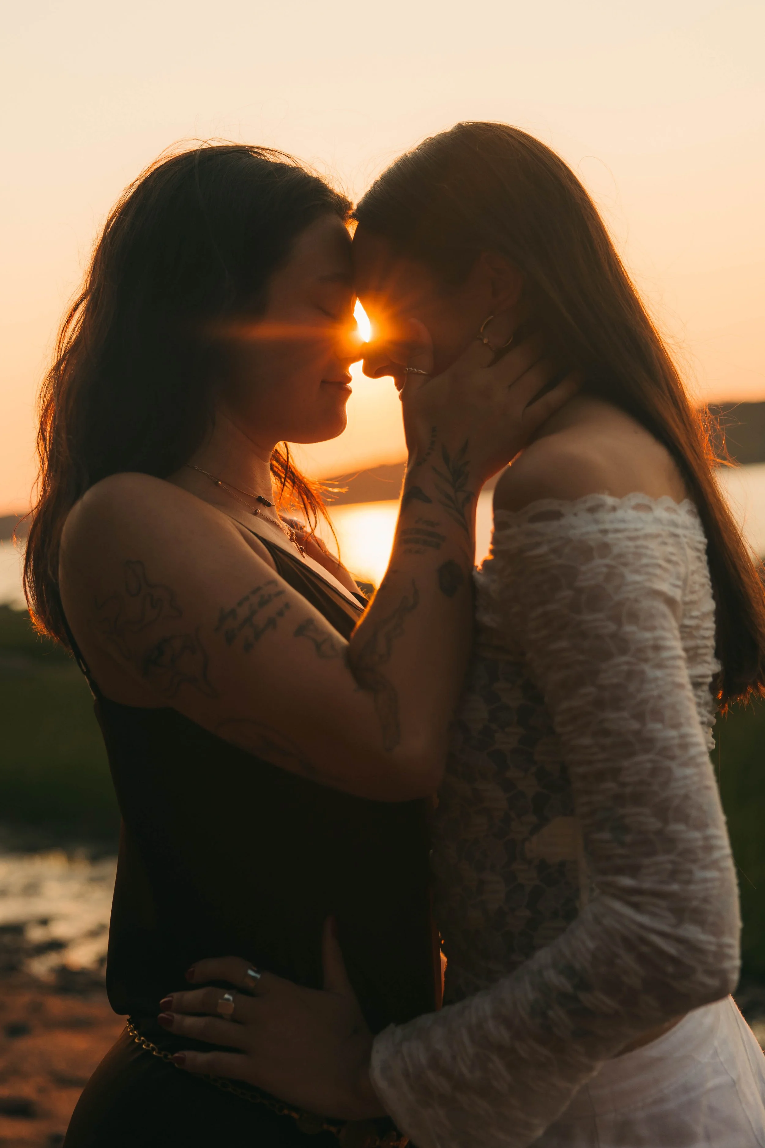 couple queer golden hour