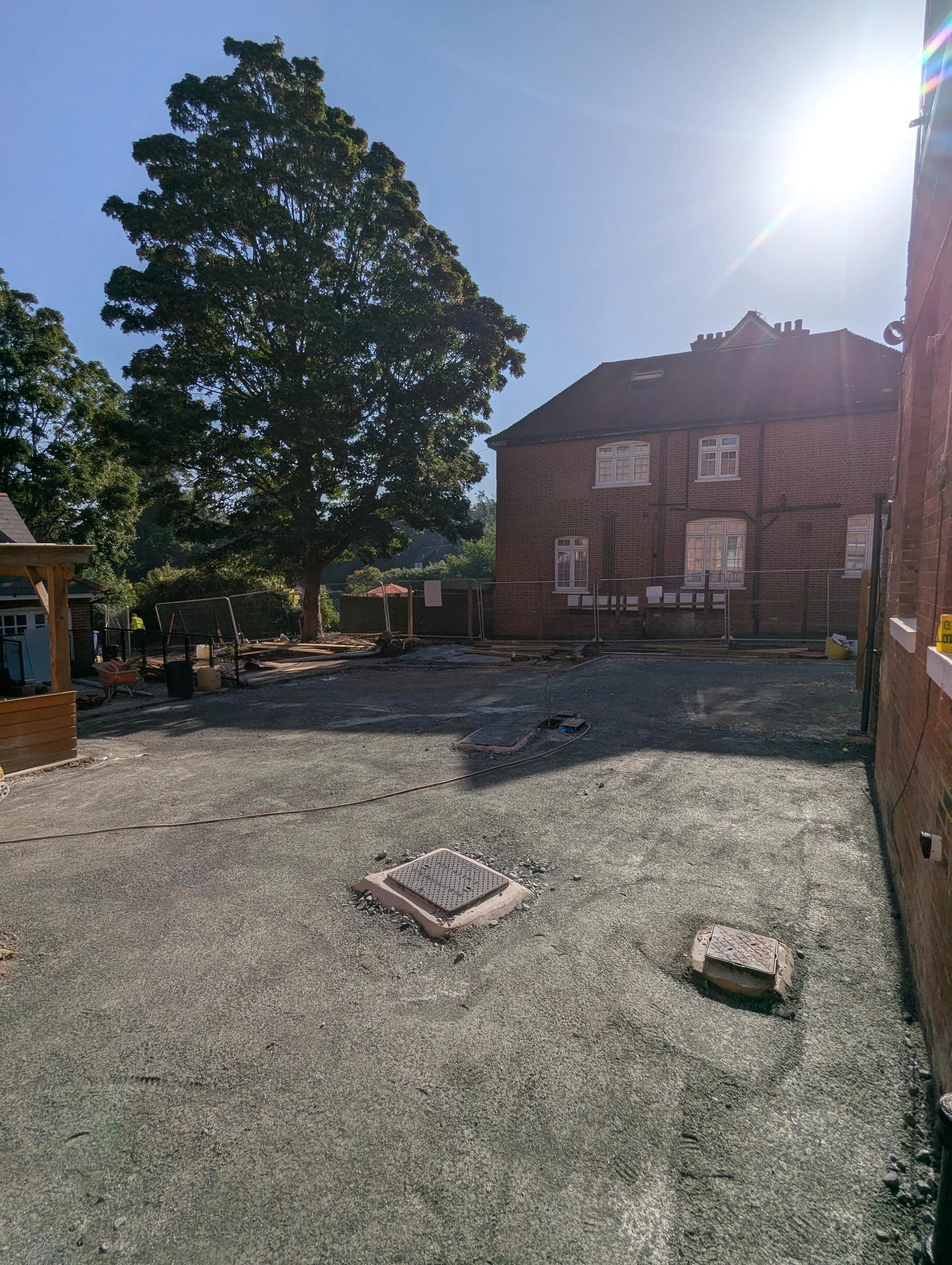 type 1 sub base tarmac playground croydon listed building school SEN