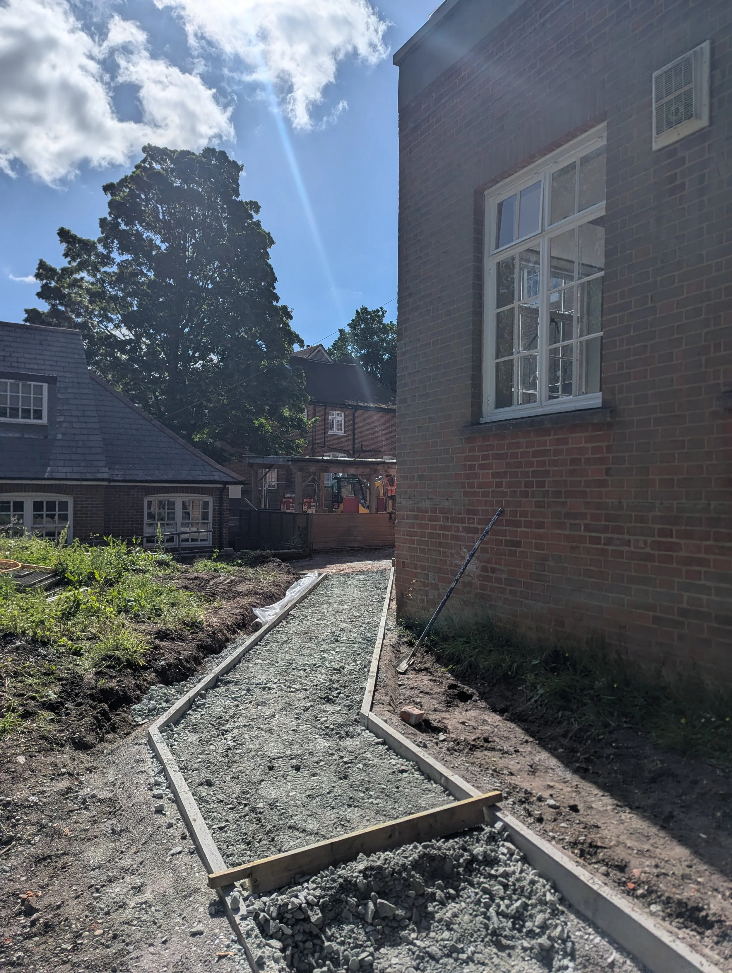 type 1 levelling for tarmac playground croydon listed building school SEN
