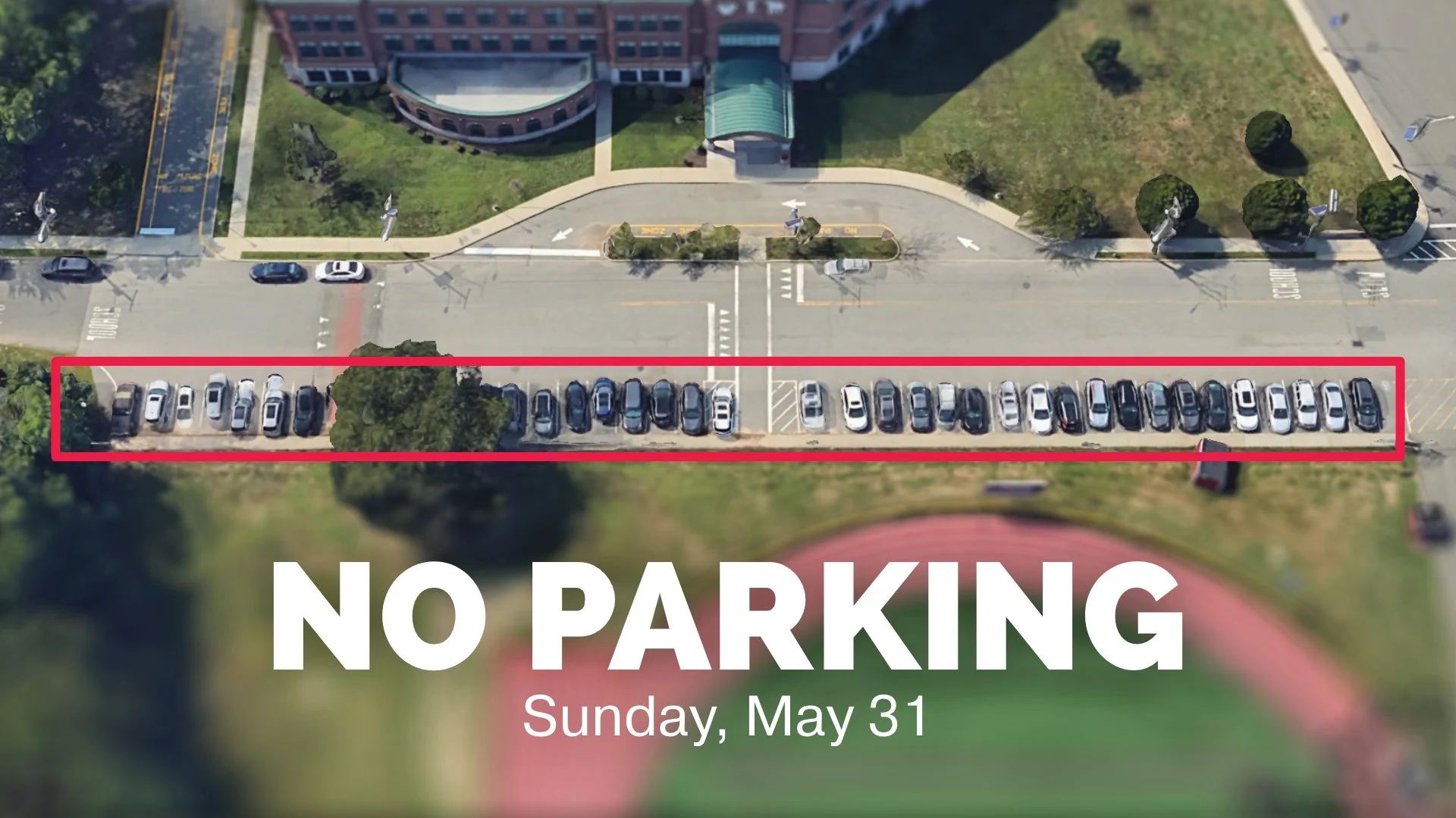 Restricted Parking this Sunday, May 31
