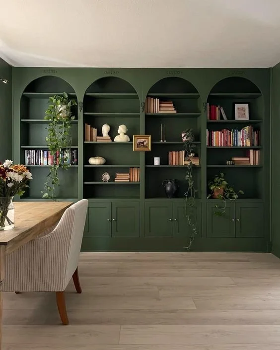 Custom built-ins painting for a cohesive interior look
