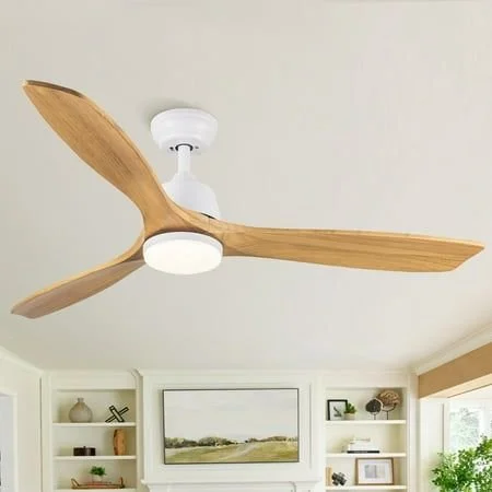 Modern ceiling fan in open concept living space
