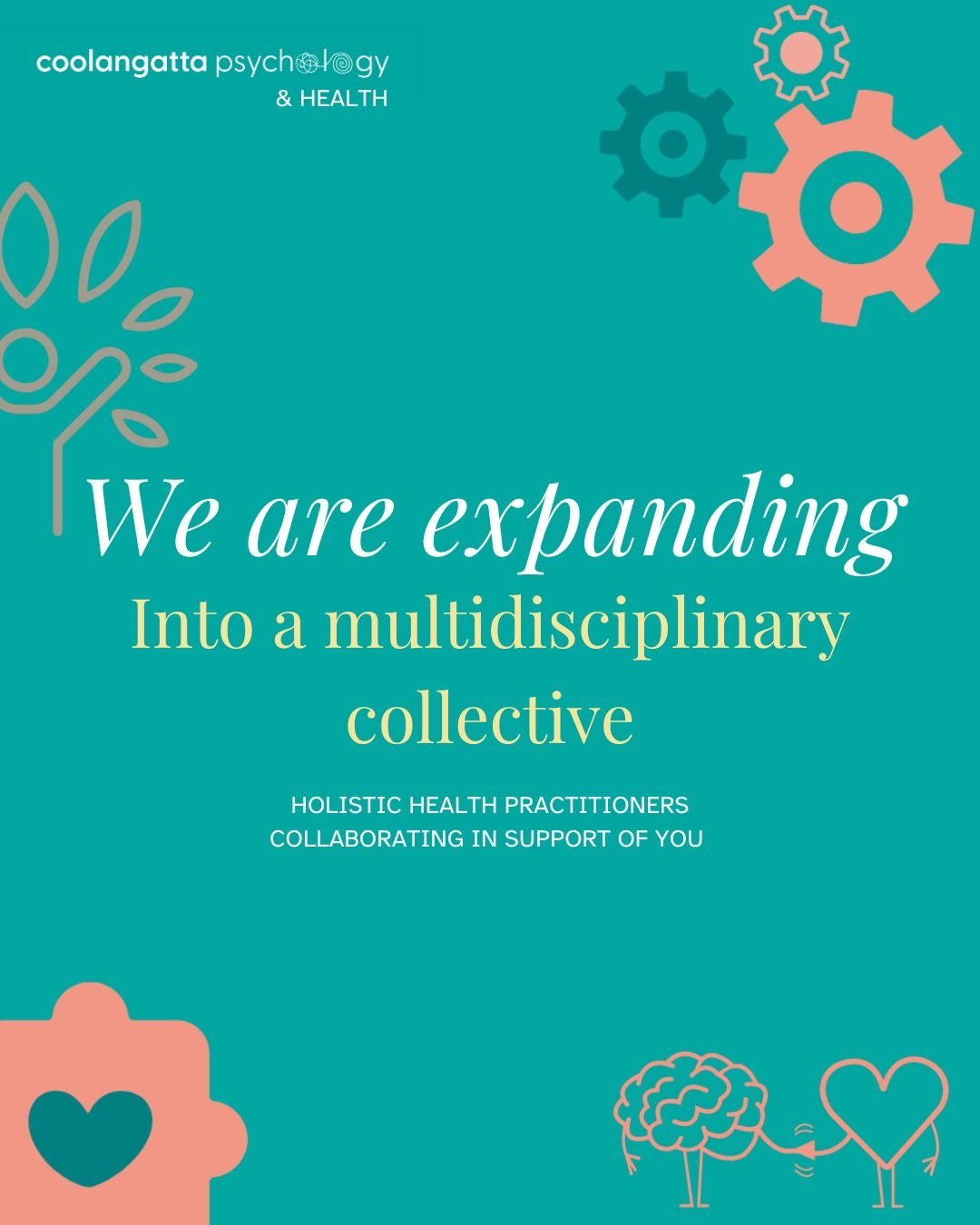 We are beyond excited to share that Coolangatta Psychology is officially stepping into the multidisciplinary space, bringing together a team of passionate, holistic health practitioners to support your wellbeing from every angle.

Our growing integra
