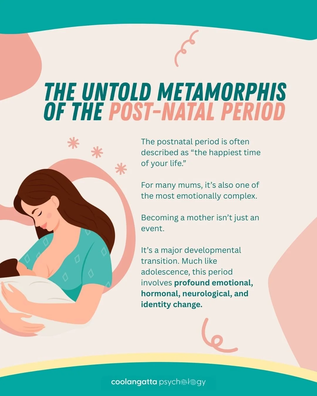 Becoming a mother is a profound metamorphosis &mdash; a major developmental transition often referred to as matrescence. The term is explored beautifully by Lucy Jones in her book Matrescence: On the Metamorphosis of Pregnancy, Childbirth, and Mother