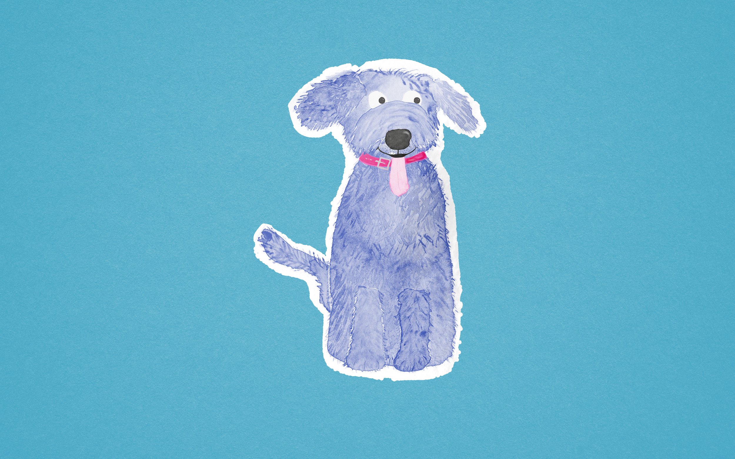 Bue Dog Sticker