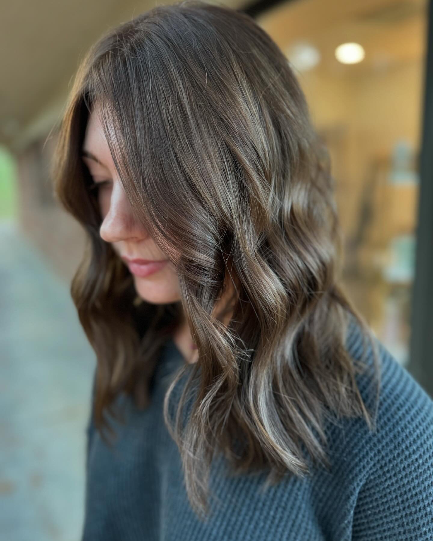 Massive transformation for this beauty, several inches and a darker richer base color for easy maintenance!