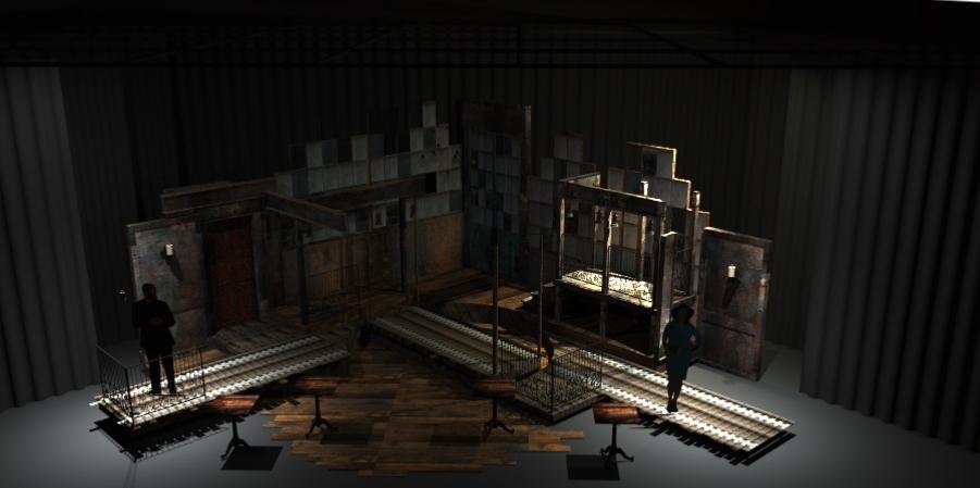 Hadestown Teen Edition Set Design Concept Rendering