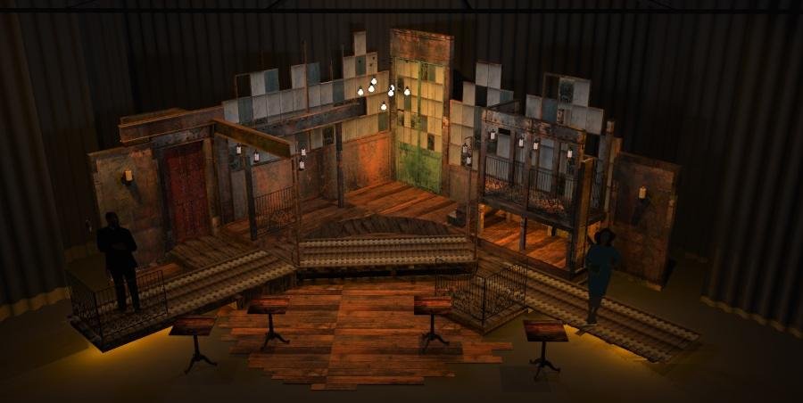 Hadestown Teen Edition Set Design Concept Rendering