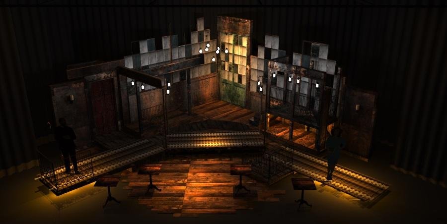 Hadestown Teen Edition Set Design Concept Rendering