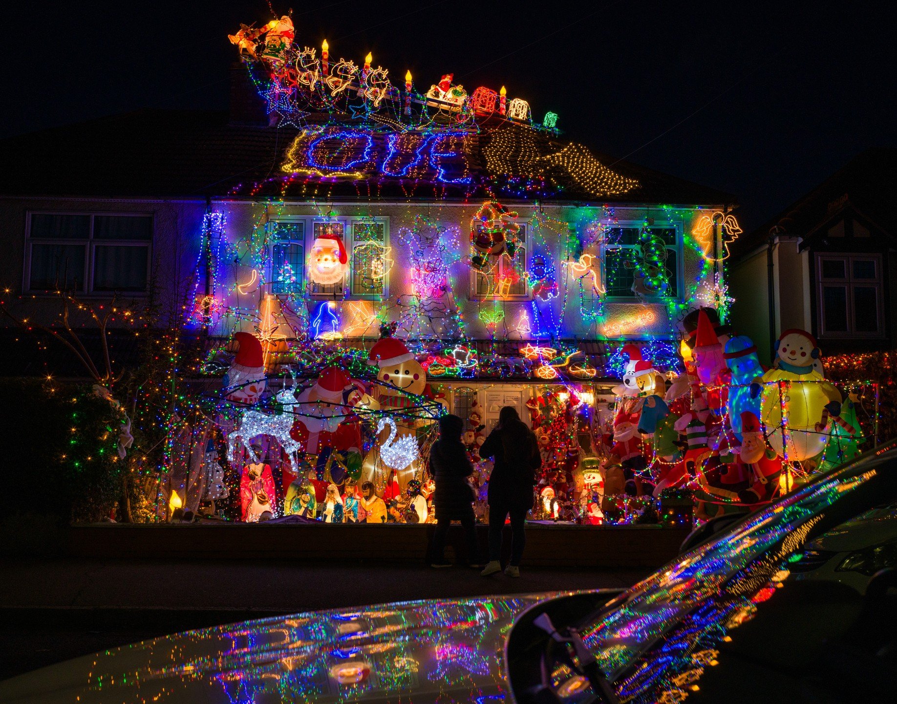 Love Xmas #xmaslights #xmas #christmas #christmaslights #christmaslightshow #christmashouselights