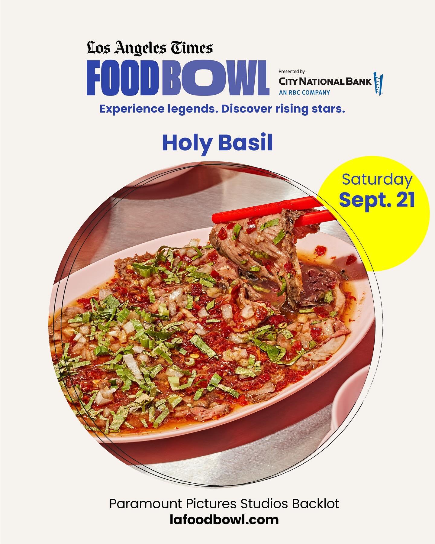 ❤️&zwj;🔥See you @lafoodbowl ❤️&zwj;🔥 Saturday ❤️&zwj;🔥 come say hi and eats lots of incredible food❤️&zwj;🔥